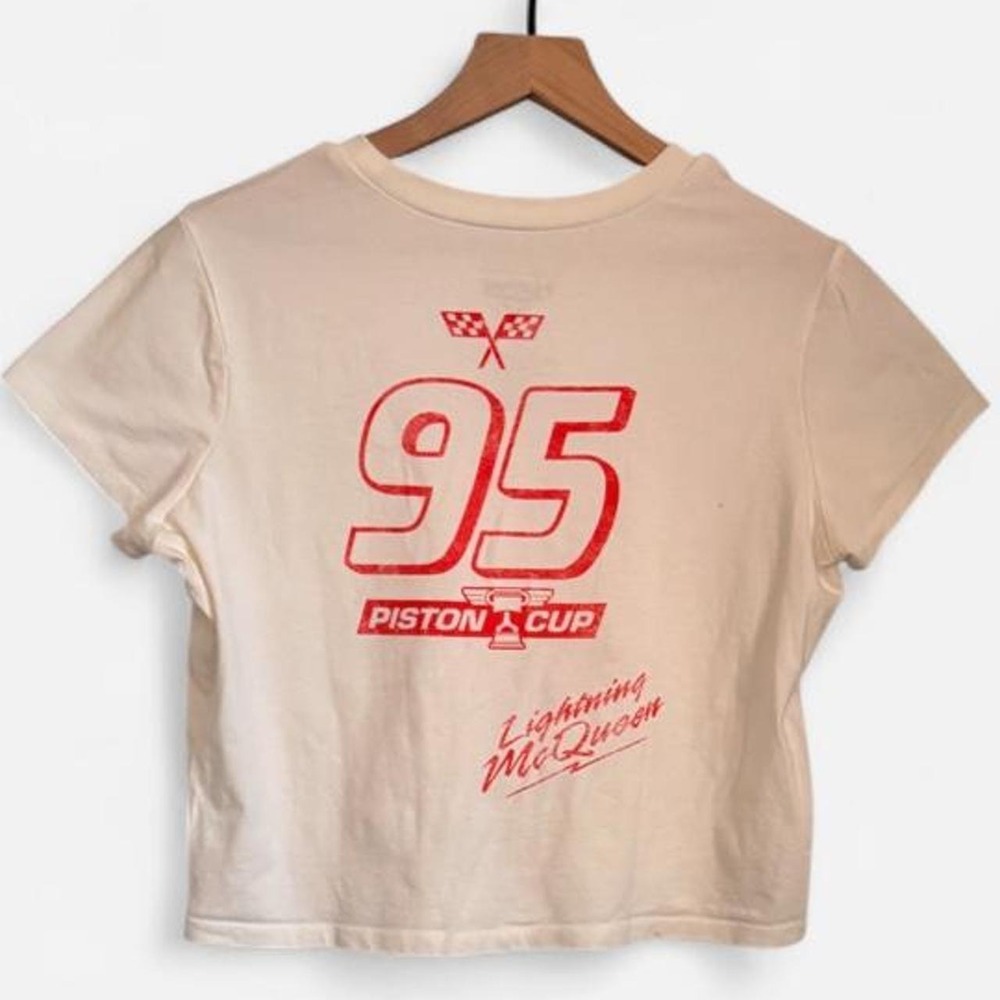 White Lightning McQueen Graphic Crop Tee 🏎️ - Picture 2 of 4